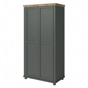 Szafa Evora 108 cm butelkowa zieleń / dąb lefkas klasyczny design idealna szafa do sypialni lub przedpokoju gustowna kolorystyka