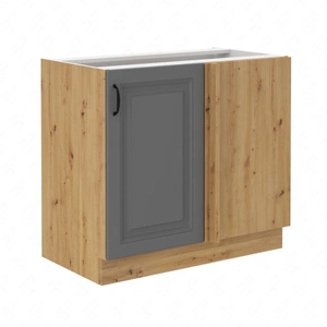 Szafka kuchenna narożna dostawiana Kea 105 ND 1F BB prawa szafka odporna na parę wodną wysoką temperaturę i rozlaną ciecz