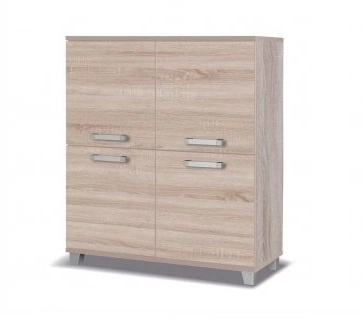 Meblościanka Maximus dąb sonoma jasny nowoczesne meble wysoka jakość świetna propozycja do salonu i pokoju dziennego