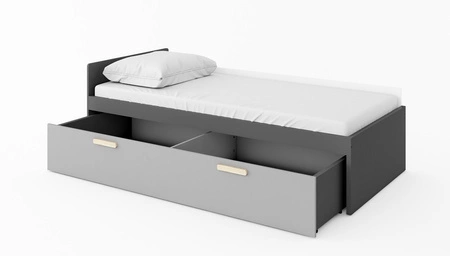 Zestaw mebli Pok grafit / szary / biały / buk ibsen stylowy zestaw mebli o nowoczesnym designie staranne wykończenie i modna kolorystyka