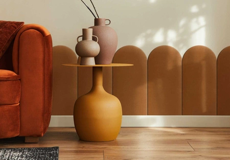 Panel tapicerowany Wally 30x100 cm miodowy stylowy panel ścienny płotek welurowa tkanina modne wykończenie każdej aranżacji