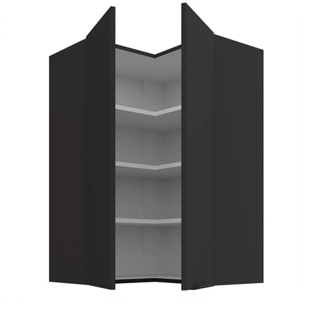 Szafka kuchenna narożna wisząca Alatri Bl 60x60 GN-90 2F odporna na uszkodzenia wykończenie frontów w technologii anti fingerprint