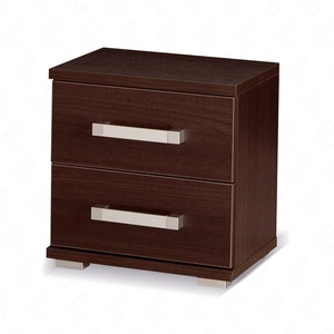 Szafka nocna z szufladami Maximus kasztan wenge funkcjonalny mebel do sypialni lub pokoju młodzieżowego obrzeża wykończone specjalną okleiną