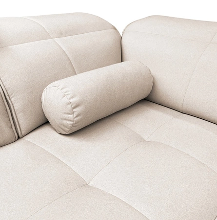 Narożnik Samos szary popiel lewostronny nowoczesny design prosta i stylowa bryła wpisująca się w każdą aranżację regulowane zagłówki