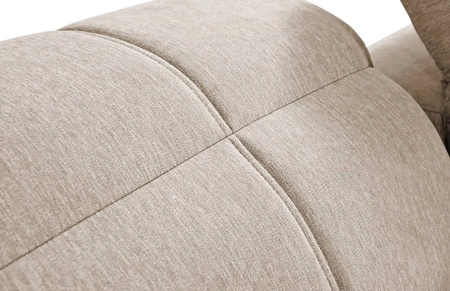 Narożnik z funkcją spania Tesalia X niebieski lewostronny nowoczesny i komfortowy narożnik z innowacyjną funkcją przesuwanego oparcia