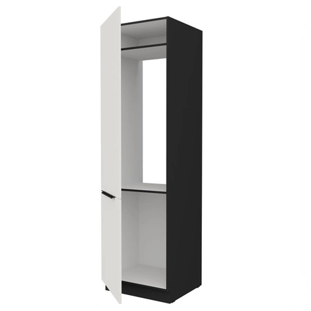 Zestaw mebli kuchennych Corato Bl 390 cm stylowe szafki kuchenne z frontami wykonanymi w technologii anti fingerprint metalowe uchwyty