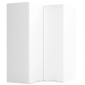 Szafka kuchenna narożna wisząca Zova 60x60 WRN/92 biała frezowane uchwyty szafka odporna na wilgoć parę wodną i uszkodzenia