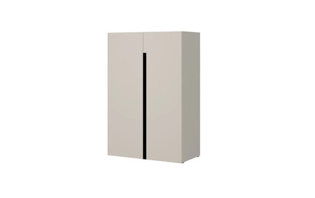 Komoda wysoka Slim 80 cm beżowa funkcjonalna i stylowa komoda do salonu sypialni lub przedpokoju idealna do niewielkich przestrzeni