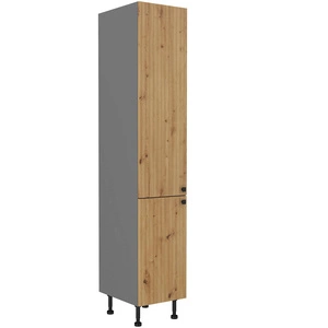 Słupek kuchenny Antri 40 DK-215 2F lamelowe fronty szafka odporna na działanie wilgoci i uszkodzenia