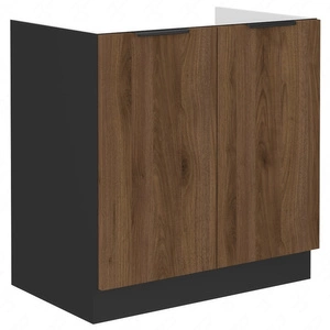 Szafka kuchenna pod zlewozmywak Brianza 80 ZL 2F BB metalowe uchwyty krawędziowe szafka odporna na działanie wilgoci i uszkodzenia