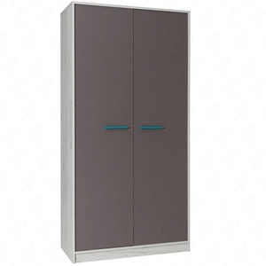 Szafa Rest 96 cm dąb craft biały / popiel nowoczesny i funkcjonalny mebel do pokoju młodzieżowego