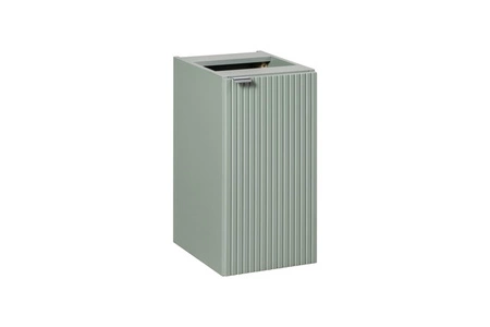 Zestaw mebli łazienkowych Line Reed Green szałwiowy / dąb coast evoke designerskie szafki łazienkowe stylowe pionowe ryflowania