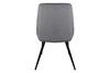 Krzesło tapicerowane Cobe szare nowoczesne oraz funkcjonalne krzesło do jadalni z metalowymi nogami 
