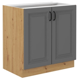 Szafka kuchenna stojąca z półką Kea 80 D 2F BB szafka odporna na parę wodną wysoką temperaturę i rozlaną ciecz