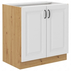 Szafka kuchenna stojąca z półką Scandi 80 D 2F BB szafka odporna na parę wodną wysoką temperaturę i rozlaną ciecz