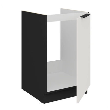 Zestaw mebli kuchennych Corato Bl 390 cm stylowe szafki kuchenne z frontami wykonanymi w technologii anti fingerprint metalowe uchwyty