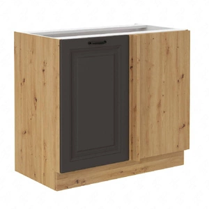 Szafka kuchenna narożna dostawiana Style 105 ND 1F BB prawa szafka odporna na parę wodną wysoką temperaturę i rozlaną ciecz