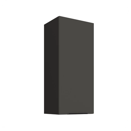 Zestaw mebli kuchennych Aversa Bl 390 cm stylowe szafki kuchenne z frontami wykonanymi w technologii anti fingerprint metalowe uchwyty