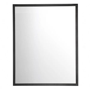 Lustro łazienkowe Brooklin 60x75 cm dekoracyjne lustro w czarnej ramie nowoczesny i funkcjonalny dodatek do łazienki