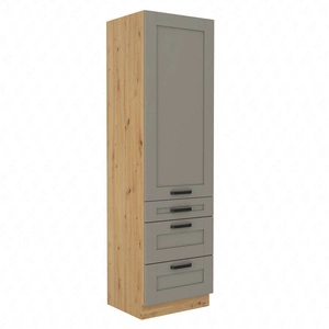 Słupek kuchenny Linosa 60 DKS-210 3S 1F szafka z szufladami odporna na parę wodną rozlane ciecze i wysoką temperaturę