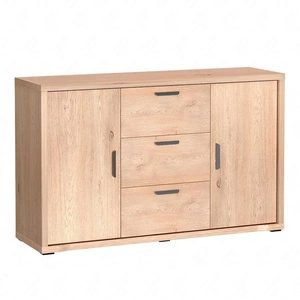 Komoda z szufladami Grand 139 cm dąb cremona nowoczesny design funkcjonalna komoda z zaoblonymi detalami idealna  do salonu lub sypialni