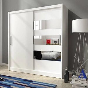 Szafa przesuwna Itaka 180 cm biała nowoczesna szafa idealna do garderoby sypialni lub przedpokoju
