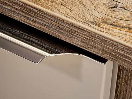 Szafka pod umywalkę nablatową Santa Fe 80 cm szary krzemowy funkcjonalna szafka z szufladami praktyczny organizer uchwyt krawędziowy