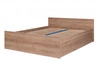 Łóżko Simple 160x200 cm dąb riviera funkcjonalny mebel do sypialni lub pokoju młodzieżowego