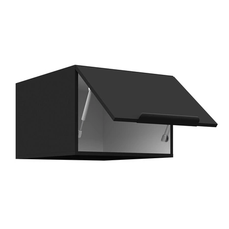 Zestaw mebli kuchennych narożny Brianza / Black 330x210 cm uchwyty krawędziowe szafki doskonale prezentują się w nowoczesnych wnętrzach