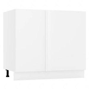 Szafka kuchenna narożna dostawiana Zova DNP biała lewa frezowany uchwyt szafka odporna na działanie czynników zewnętrznych