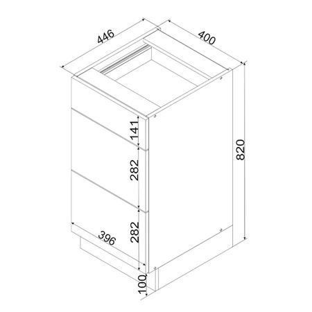 Wyspa kuchenna z szufladami Mina 127 cm dąb złoty / czarny funkcjonalny i pojemny mebel kuchenny z metalowymi uchwytami krawędziowymi