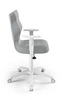 Krzesło do biurka Duo szary popiel dopasowane do wzrostu 146-176,5 cm ergonomiczne krzesło obrotowe z regulowanymi podłokietnikami
