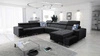 Narożnik z funkcją spania Hampton VIII czarny prawostronny nowoczesny design narożnik rozkładany do salonu funkcjonalna dostawka