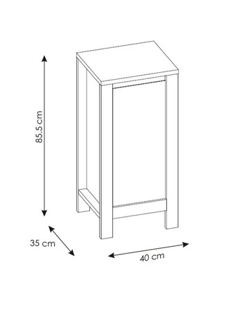 Zestaw mebli łazienkowych Classic eleganckie szafki do łazienki w stylu klasycznym zachwycają prostym designem stabilna podstawa