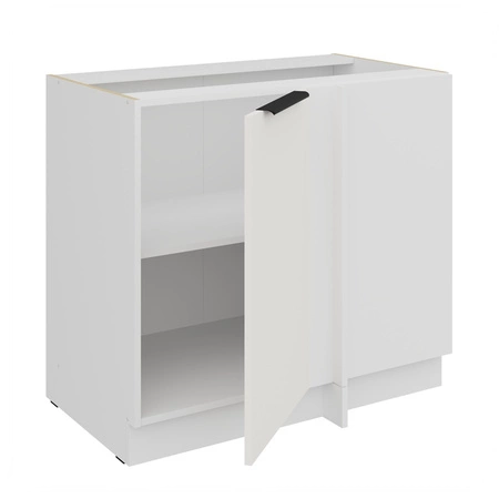 Szafka kuchenna narożna dostawiana Corato Wh 105 ND 1F BB prawa fronty szafki kuchennej wykończone w technologii anti fingerprint