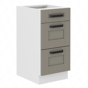 Szafka kuchenna stojąca z szufladami Ponza 40 D 3S BB szafka odporna na parę wodną wysoką temperaturę i rozlaną ciecz