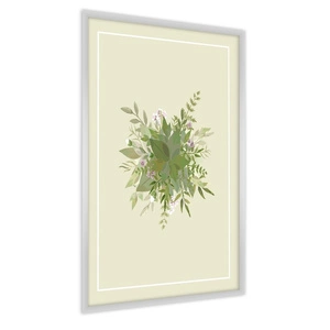 Plakat piękny bukiet liści 70x100 plakat w ramie precyzyjny wydruk ze stylową grafiką doskonała dekoracja do salonu lub sypialni