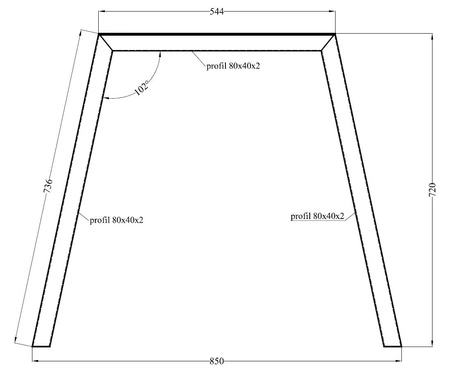 Stół Malden 185x90 cm dąb artisan / czarny prosta forma mebla wzbogacona o stylowe czarne nogi w stylu loftowym blat odporny na rozlanie cieczy