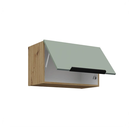 Zestaw mebli kuchennych Treviso Ar 255 cm stylowe szafki kuchenne z frontami wykonanymi w technologii anti fingerprint metalowe uchwyty