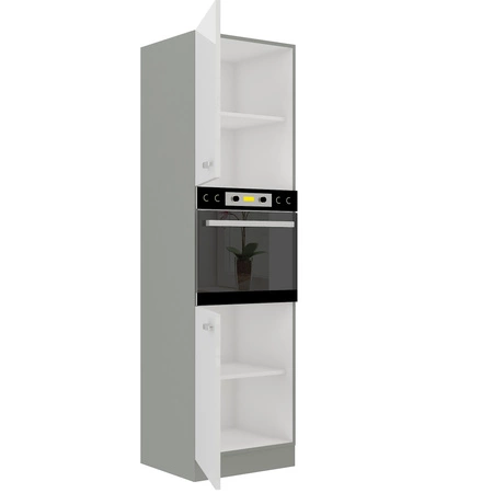 Słupek do zabudowy piekarnika Bianka 60 DP-210 2F szafka z szufladami odporna na parę wodną wysoką temperaturę i rozlane ciecze