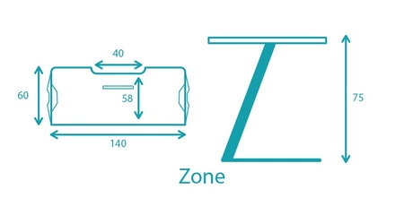 Biurko gamingowe Zone czarne efektowny design stabilna metalowa konstrukcja wzbogacona o oświetlenie LED blat pokryty karbonem