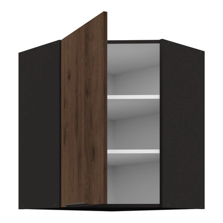 Szafka kuchenna narożna wisząca Brianza 60x60 GN-72 1F metalowy uchwyt krawędziowy szafka odporna na działanie wilgoci i uszkodzenia