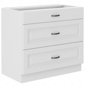 Szafka kuchenna stojąca z szufladami Snow 80 D 3S BB szafka odporna na parę wodną wysoką temperaturę i rozlaną ciecz