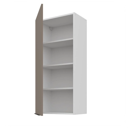 Zestaw mebli kuchennych narożny Fiuggi Wh 290x230 cm stylowe szafki kuchenne z frontami wykonanymi w technologii anti fingerprint