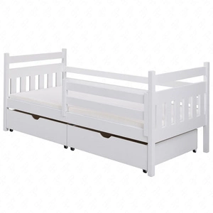 Łóżko drewniane Zuzia 90x190 cm nowoczesny design łóżka wykonanego z litego drewna sosnowego