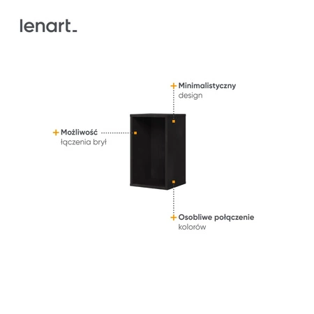 Półka Teen Flex 27 cm raw steel funkcjonalna i praktyczna pionowa półka ścienna do pokoju młodzieżowego gabinetu lub biura