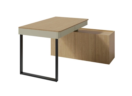 Zestaw mebli Paguro eukaliptus / dąb baltic dune idealna propozycja do pokoju młodzieżowego w modnym stylu