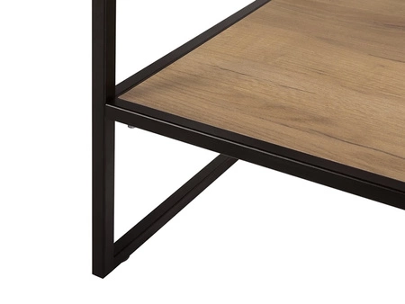 Szafka pod umywalkę Brooklin 80 cm dąb craft złoty stylowa szafka z szufladą wsparta na stabilnej metalowej podstawie w stylu loftowym