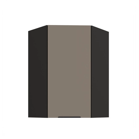 Szafka kuchenna narożna wisząca Fiuggi Bl 60x60 GN-90 1F odporna na uszkodzenia wykończenie frontów w technologii anti fingerprint