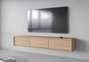Szafka RTV Frida 180 cm dąb olejowany z możliwością powieszenia nowoczesny design szafki pod telewizor bezuchwytowe fronty